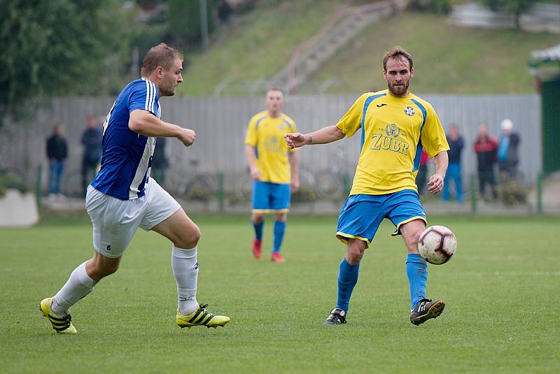 Fotbalisté Kozlovic proti SK Hranice