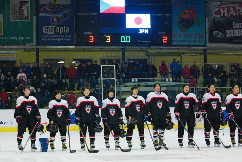 Česko - Japonsko. MS hokejistek do 18 let v Přerově