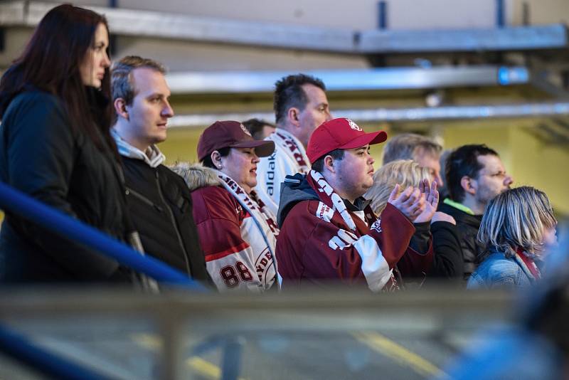 Hokejisté Přerova proti Frýdku-Místku (1:3).