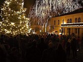 Vánoční strom na náměstí v Lipníku nad Bečvou. Ilustrační foto
