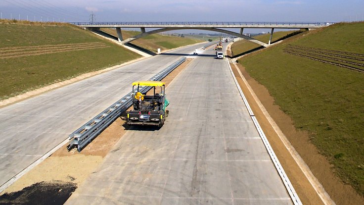 Výstavba D1 na Přerovsku. Ilustrační foto