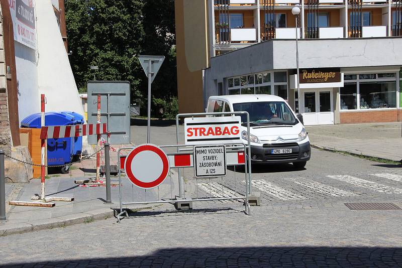 Uzavírka Kainarovy ulice v Přerově