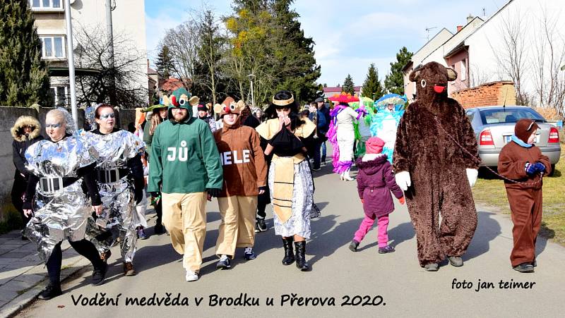 Vodění medvěda v Brodku u Přerova 2020