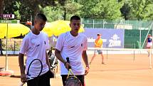 Tenisové mistrovství Evropy juniorů do 16 let v Přerově. Jovan Masanovic a Amar Silajdzic (Bosna a Hercegovina)