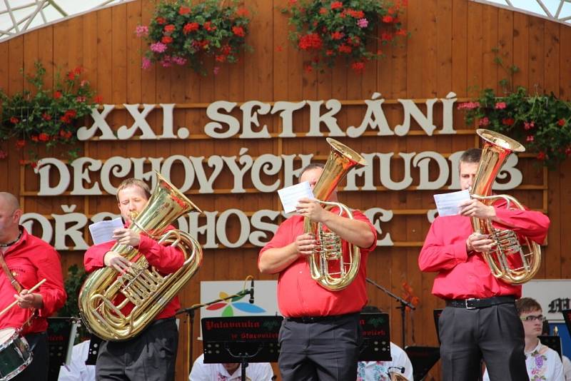 Jednadvacáté Setkání dechových hudeb v Dřevohosticích