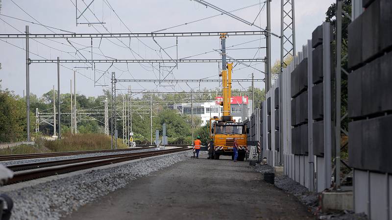 Modernizace Dluhonické spojky na železniční trati u Přerova.