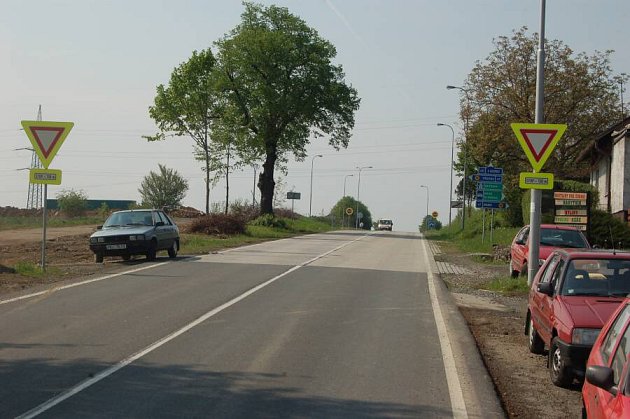 Křižovatka Na Horecku u Lipníka nad Bečvou