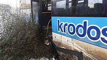 Nehoda autobusu u Kojetína - 3. 12. 2020