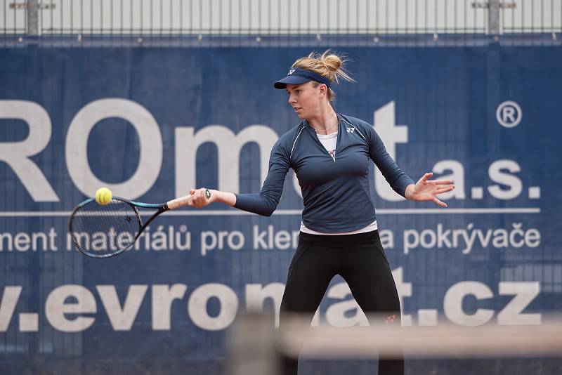 Linda Nosková na tréninku v Přerově pod vedením Tomáše Krupy.