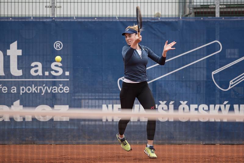 Linda Nosková na tréninku v Přerově pod vedením Tomáše Krupy