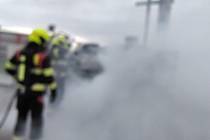 Požár trafostanice ve Vlkoši, čtvrtek 25. května 2023.