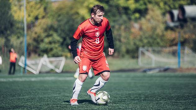 Jakub Matyáš v dresu české reprezentace neslyšících.