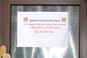 Základní škola Želatovská v Přerově se ke stávce připojila.