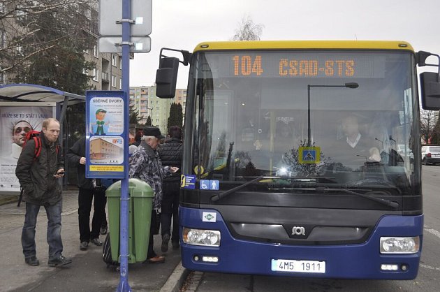 77 autobusových spojů v pondělí 8. února v Přerově nevyjelo