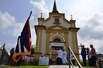 Slavnostní žehnání zrekonstruované hasičské zbrojnice, žehnání sochy svatého Floriána, také nově zrekonstruované kaple Panny Marie a nového zvonu v Horních Těšicích.