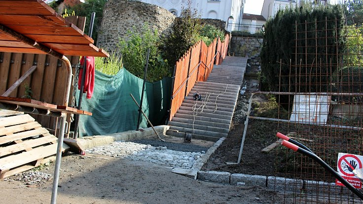 Rekonstrukce židovských schodů v Hranicích