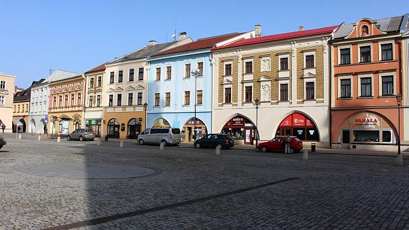 Masarykovo náměstí v Hranicích.