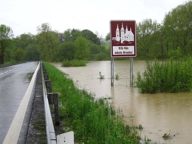 Foceno 17. května 2010 v podvečer od Černotína.