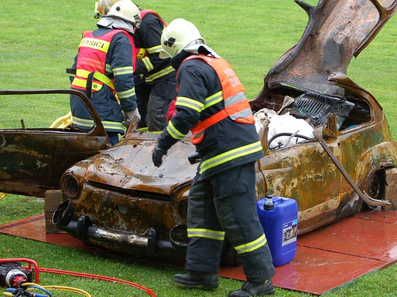 Armáda České republiky ve spolupráci s hasiči a zdravotníky připravila v Lobodicích na  hřišti program s názvem Den s armádou. 