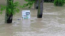 Povodně: pondělí 17. května lázně Teplice nad Bečvou po 18. hodině