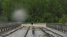 Povodně: pondělí 17. května ústecký most po 18. hodině