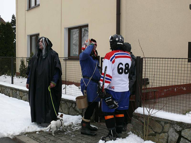 Masopustní veselí si v sobotu užili také v Černotíně na Hranicku.