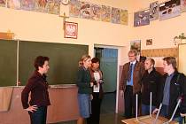 Fotografie z návštěvy zástupců škol v Polsku, v obci Kolonowskie