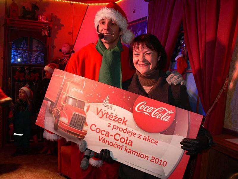 Vánoční kamion Coca-Cola na hranickém náměstí