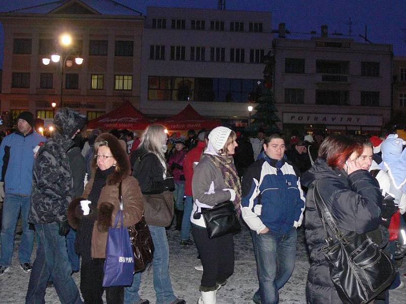 Vánoční kamion Coca-Cola na hranickém náměstí