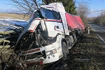 Nehoda náklaďáku u Potštátu, 10. února 2022