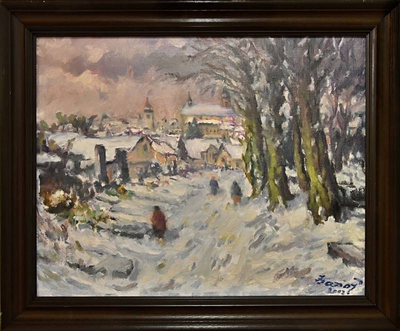 Výstava významného hranického malíře Jana Jaroše je k vidění na Staré radnici v Hranicích.