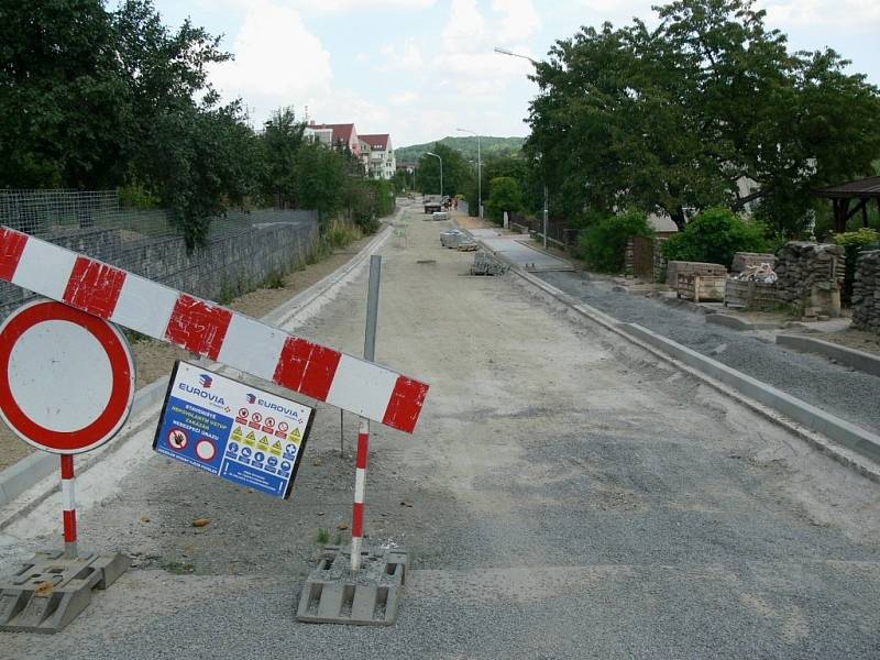 Opravy Skalní ulice v Hranicích