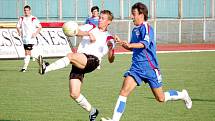 1. FC Přerov (v modrém) vs. Ústí 1:2.