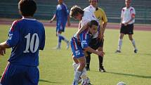 1. FC Přerov (v modrém) vs. Ústí 1:2.