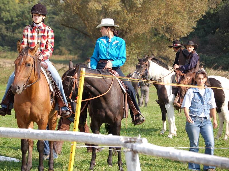 V Radkově Lhotě soutěžili jezdci v rychlostních disciplínách, ale také v trail parkuru. 