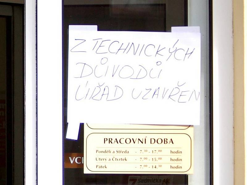 Kvůli havárii vody je zavřená budova magistrátu v Přerově.