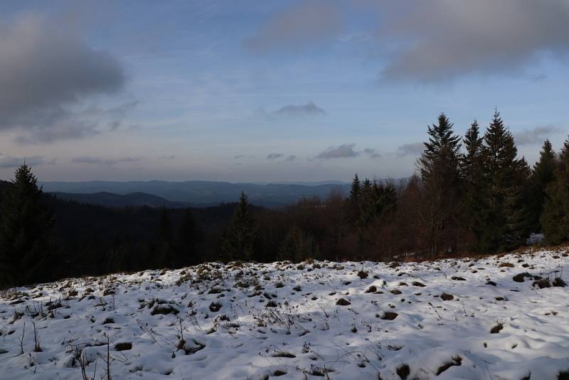 Pomezí Moravy a Slovenska, rozsáhlé pohoří Javorníky.