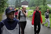 Děti ze záplavami postiženého Hranicka v ozdravovně ve Vojtěchově 