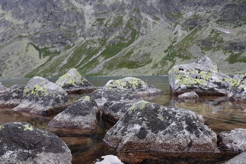 Na největší pleso na slovenské straně hor, Velké Hincovo pleso.