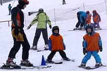 Lyžování ve Ski areálu Potštát. Ilustrační foto