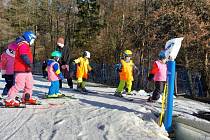 Lyžařská škola ve ski areálu na Potštátě 2023.