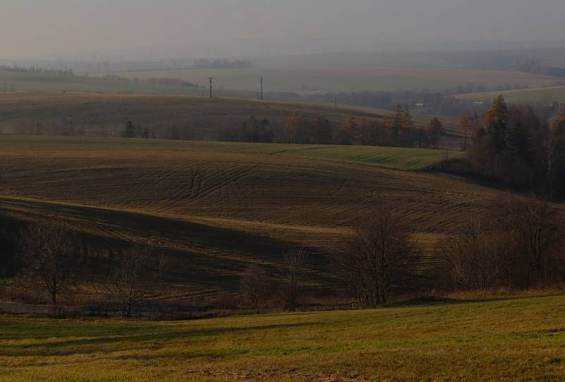 Kraj kolem Budišova nad Budišovkou.