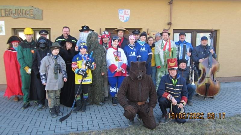 Vodění medvěda ve Skaličce, sobota 19. února 2022.