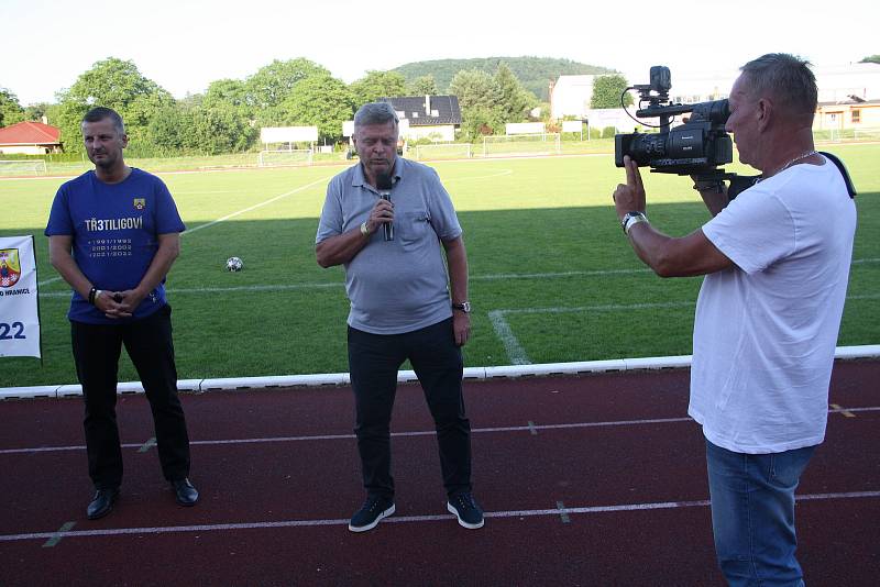 Fotografie ze zápasu mezi celky SK Hranice a SFK ELKO Holešov