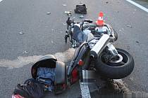 Tragická nehoda motorkáře mezi Drahotušemi a Slavíčí 