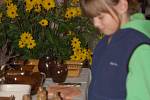 Výstava v Troubkách nabídla ukázku různých druhů ovoce a zeleniny, expozici sušených i živých květinových vazeb. 