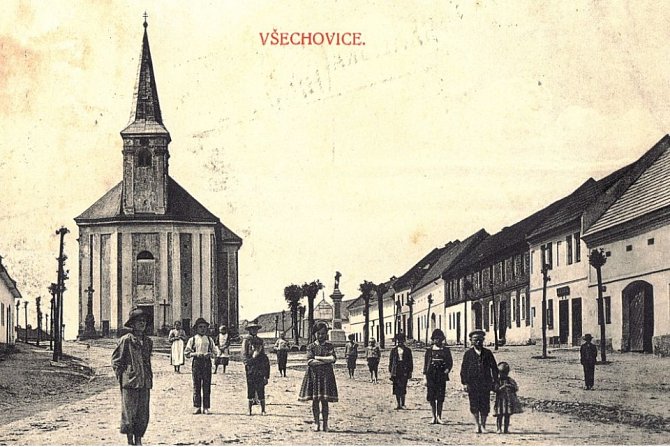 Všechovice - historické foto