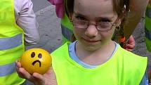 Hraničtí školáci rozdávali citrony příliš rychlým řidičům