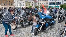 Hranická motomše pořádaná klubem Harley Owners Group