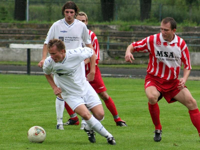 Hraničtí fotbalisté urvali v domácím prostředí s juniorkou Baníku Ostrava jediný bod.  